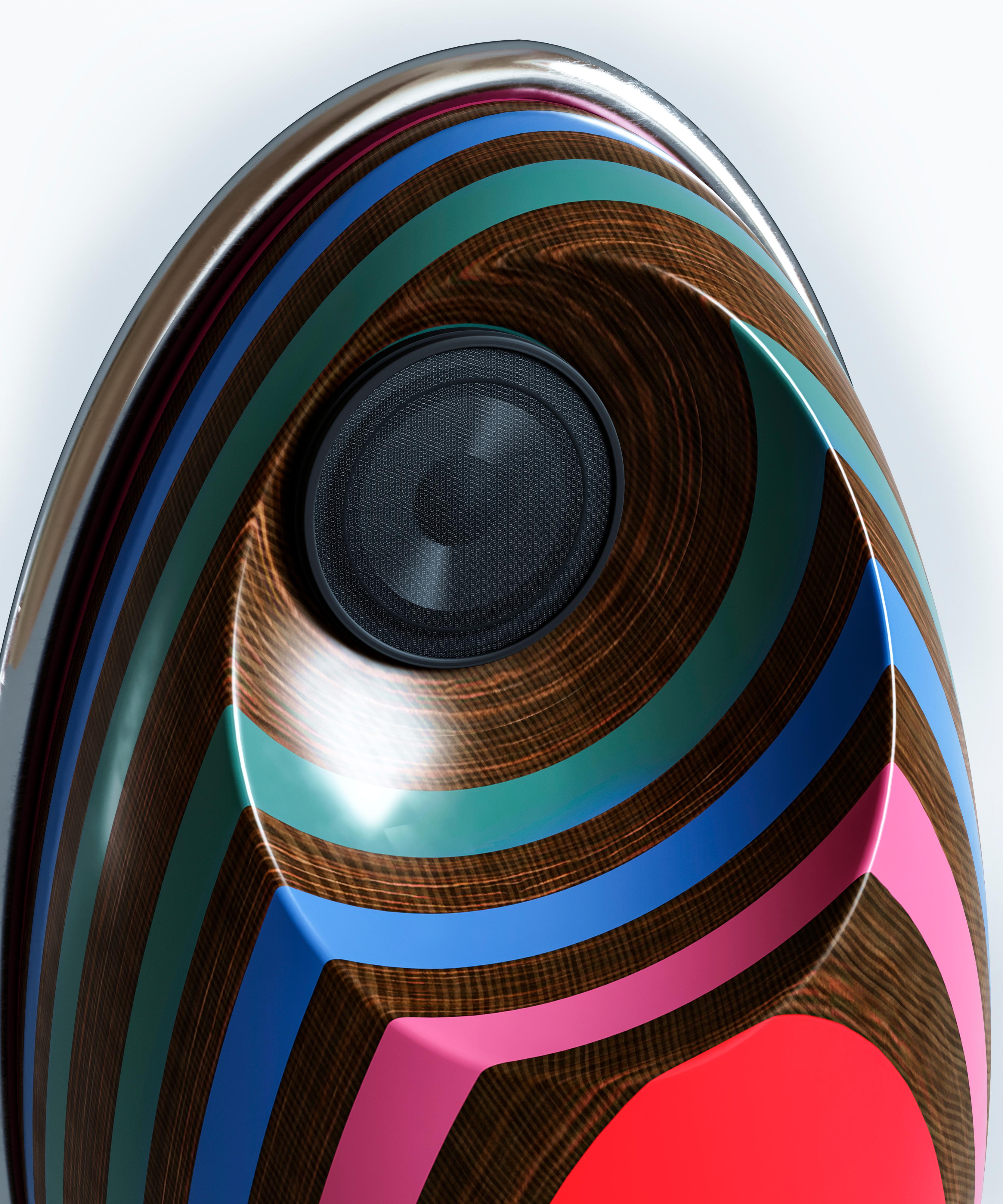 Ukrainian Extraordinary Spherical Futuristic Cabinet Eggs For Sale