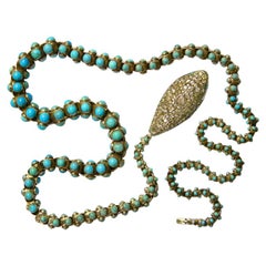 Extraordinaire collier de serpent victorien