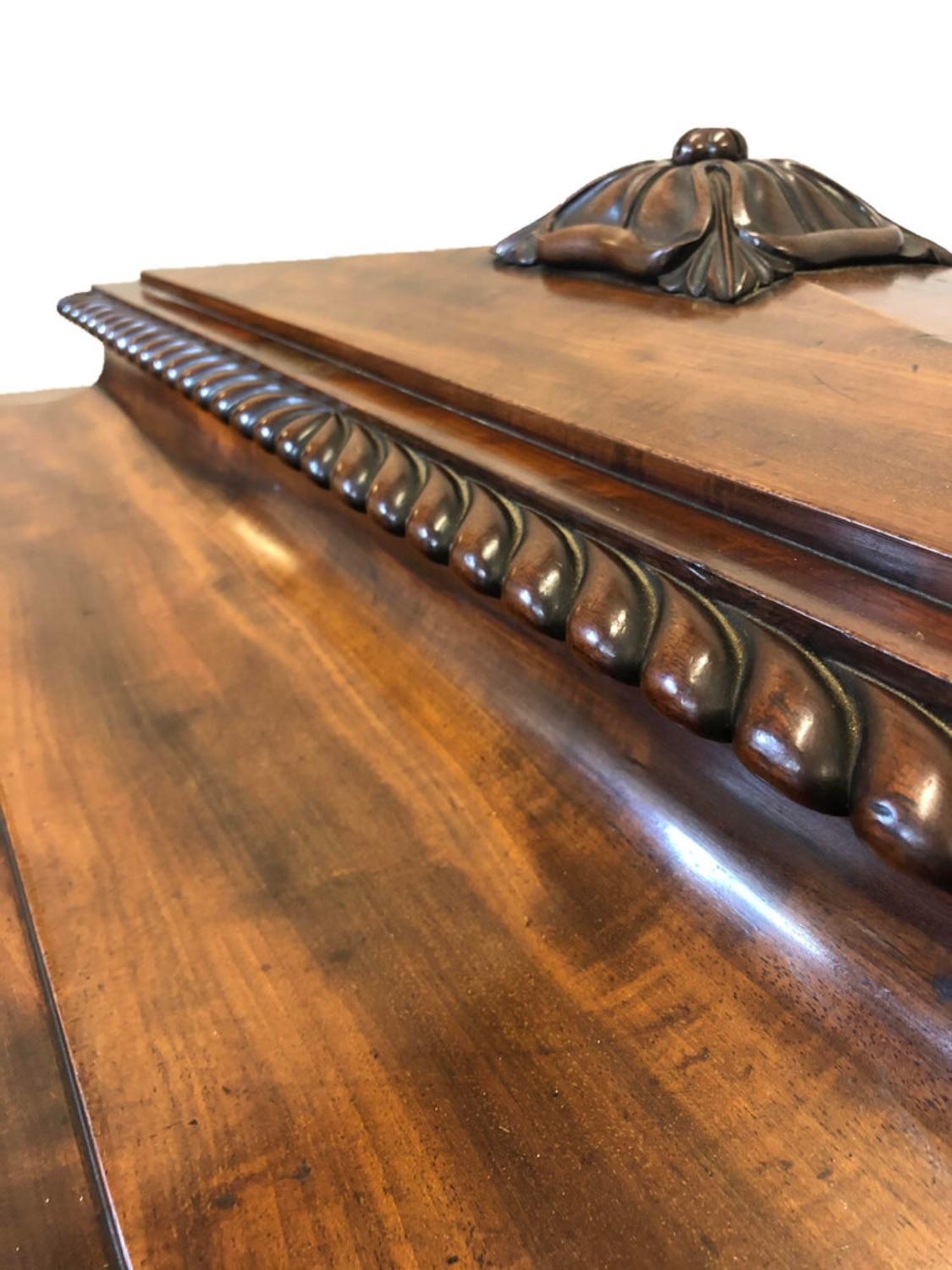 Extremely Fine Mahogany Sarcophagus Cellarette For Sale 3