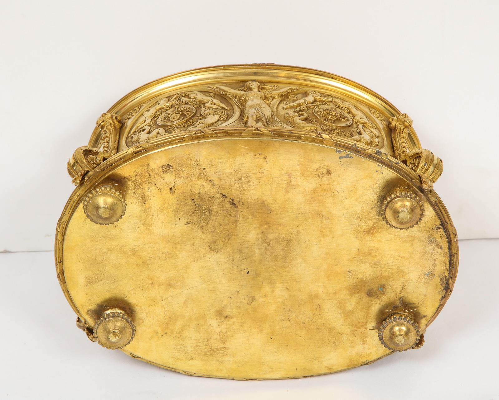 Extremely Fine Napoleon III French Ormolu Bronze Jewelry Box, circa 1880 16