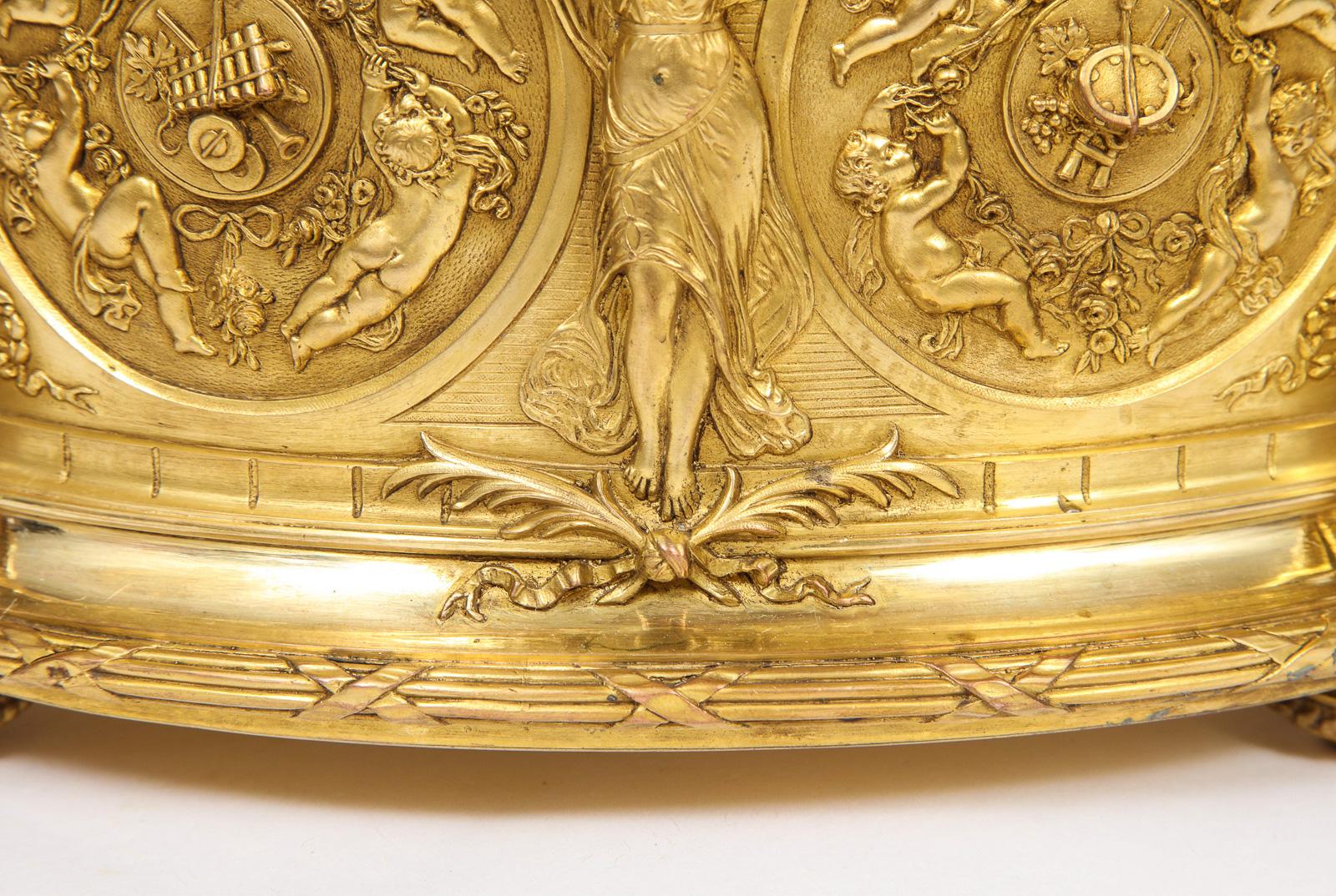 Extremely Fine Napoleon III French Ormolu Bronze Jewelry Box, circa 1880 2