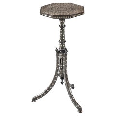An Extremely Fine Ottoman Silver Inlaid Coffee Table Vortik Potikian
