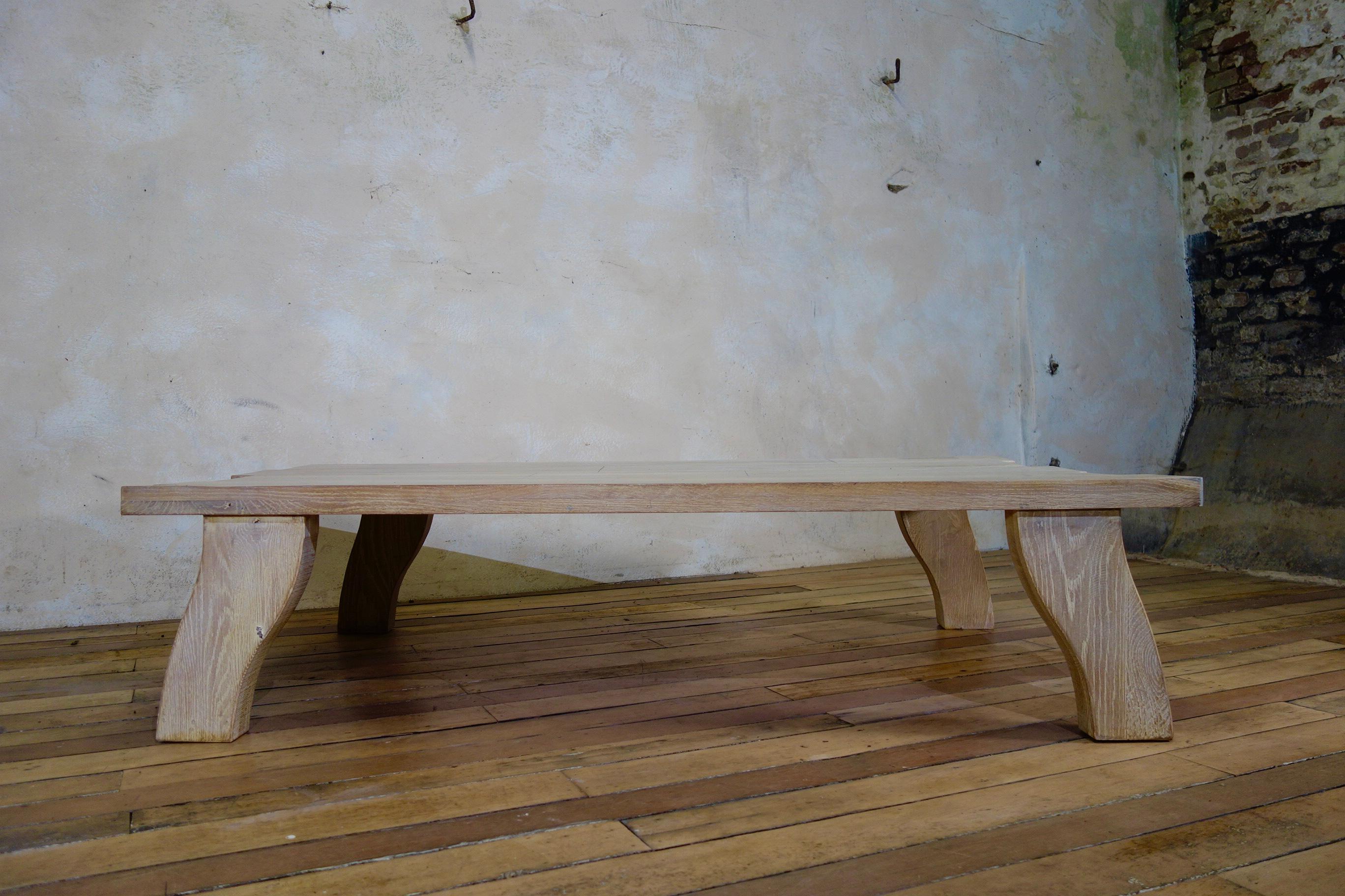 Extremely Large Kit Kemp Bleached Oak Coffee Table 6