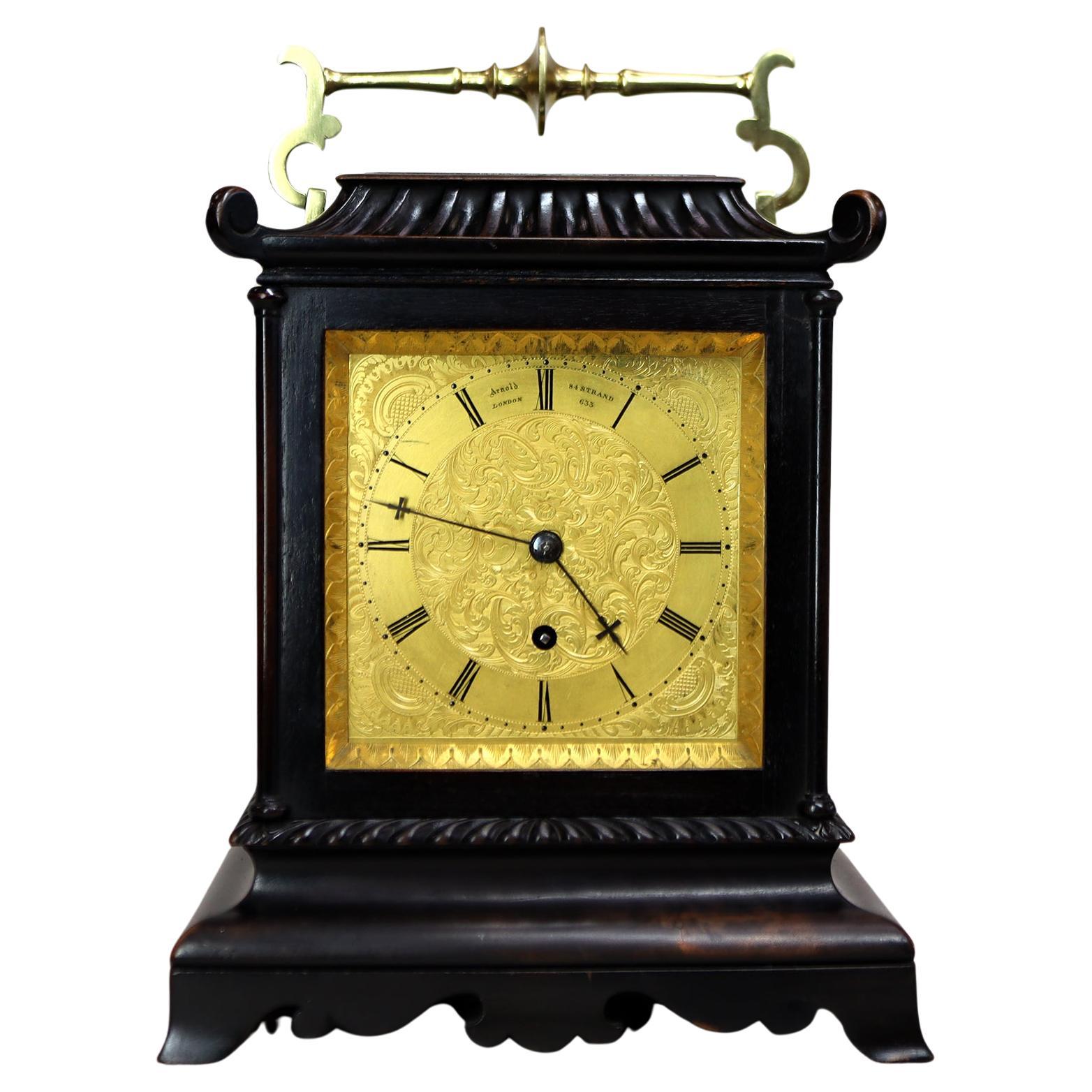 An Extremely Rare Arnold and Frodsham Carriage Timepiece For Sale