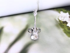 An Hand Made 925 Silver Electric Guitar Rng