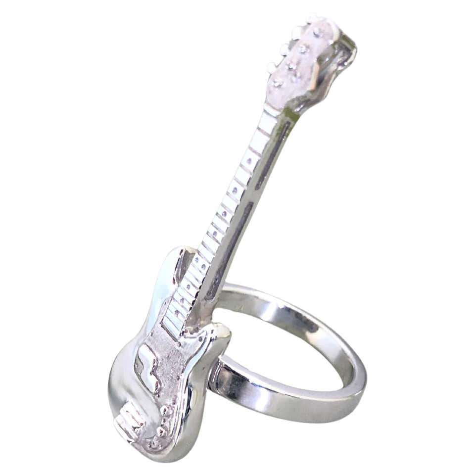 An Hand Made 925 Silver Electronic Keyboard Ring For Sale at 1stDibs