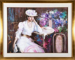 The Letter, Impressionist Oil Paint by An He