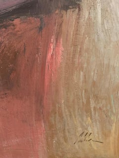 "Woman Reading", An He, Impressionistic Portrait, Original Oil on Canvas, 40x30