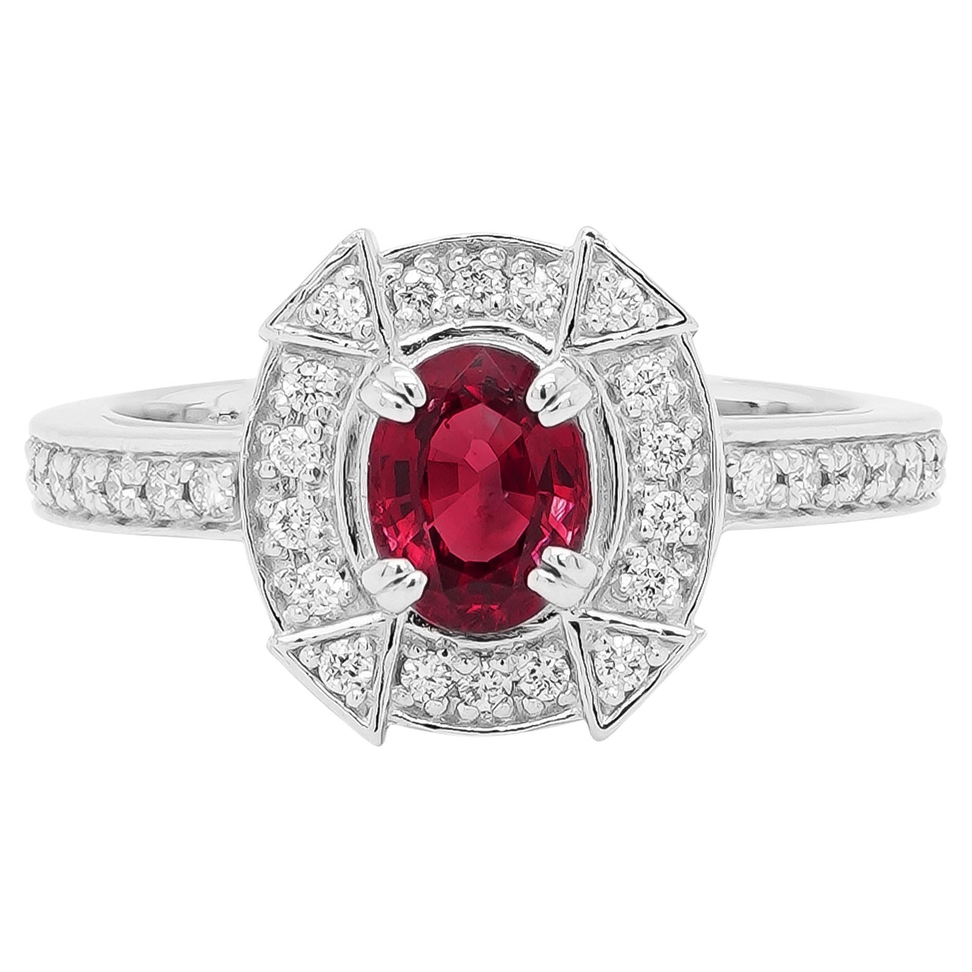 An Heirloom Ignited: The Pigeon Blood Ruby
Diamond Solitaire Ring