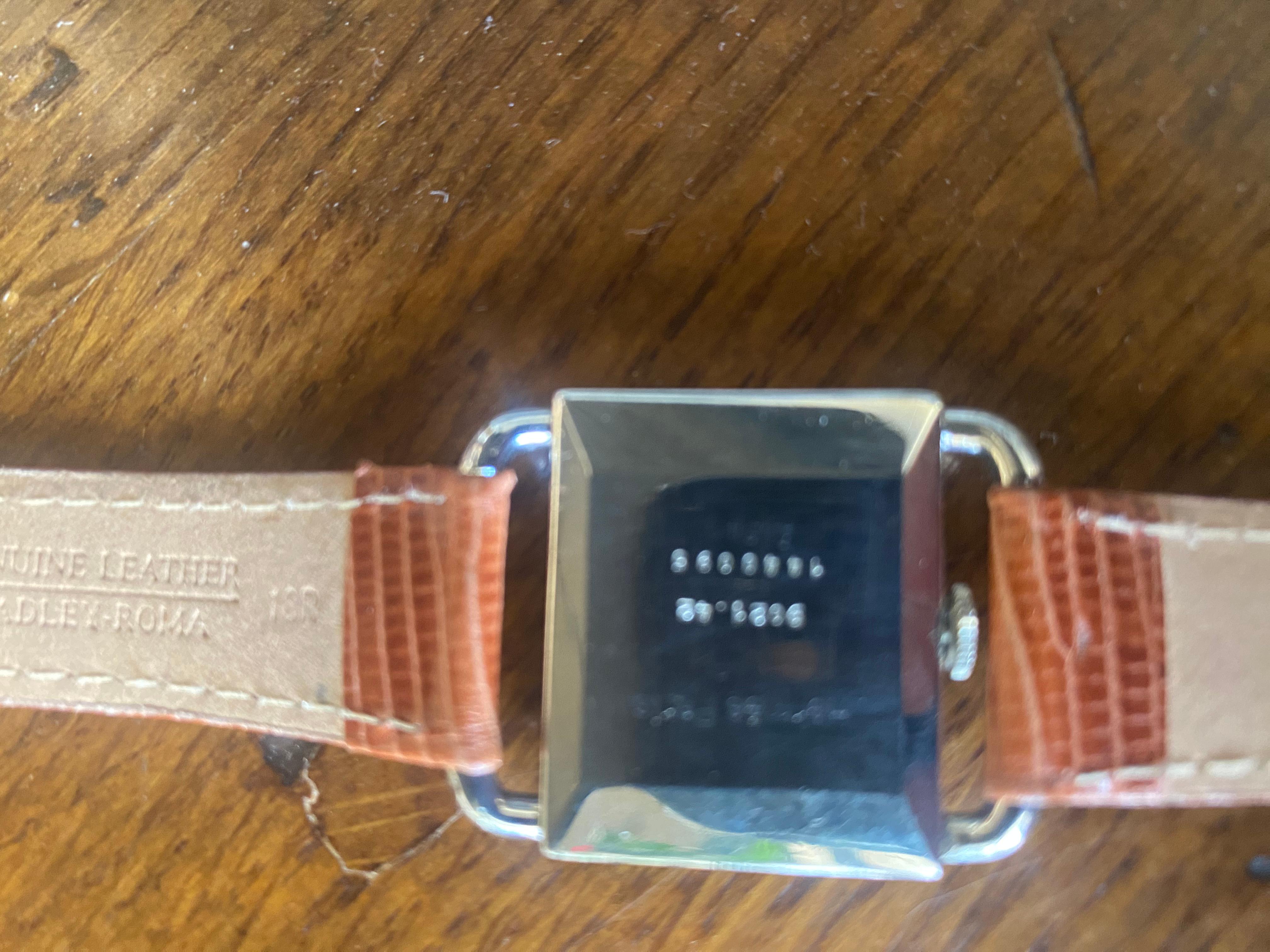 Eine Hermes-Uhr mit Lizzardband. im Zustand „Hervorragend“ im Angebot in Buchanan, MI