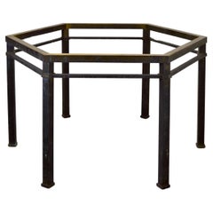 An Hexagonal Dining Table Base in Brass France 1970