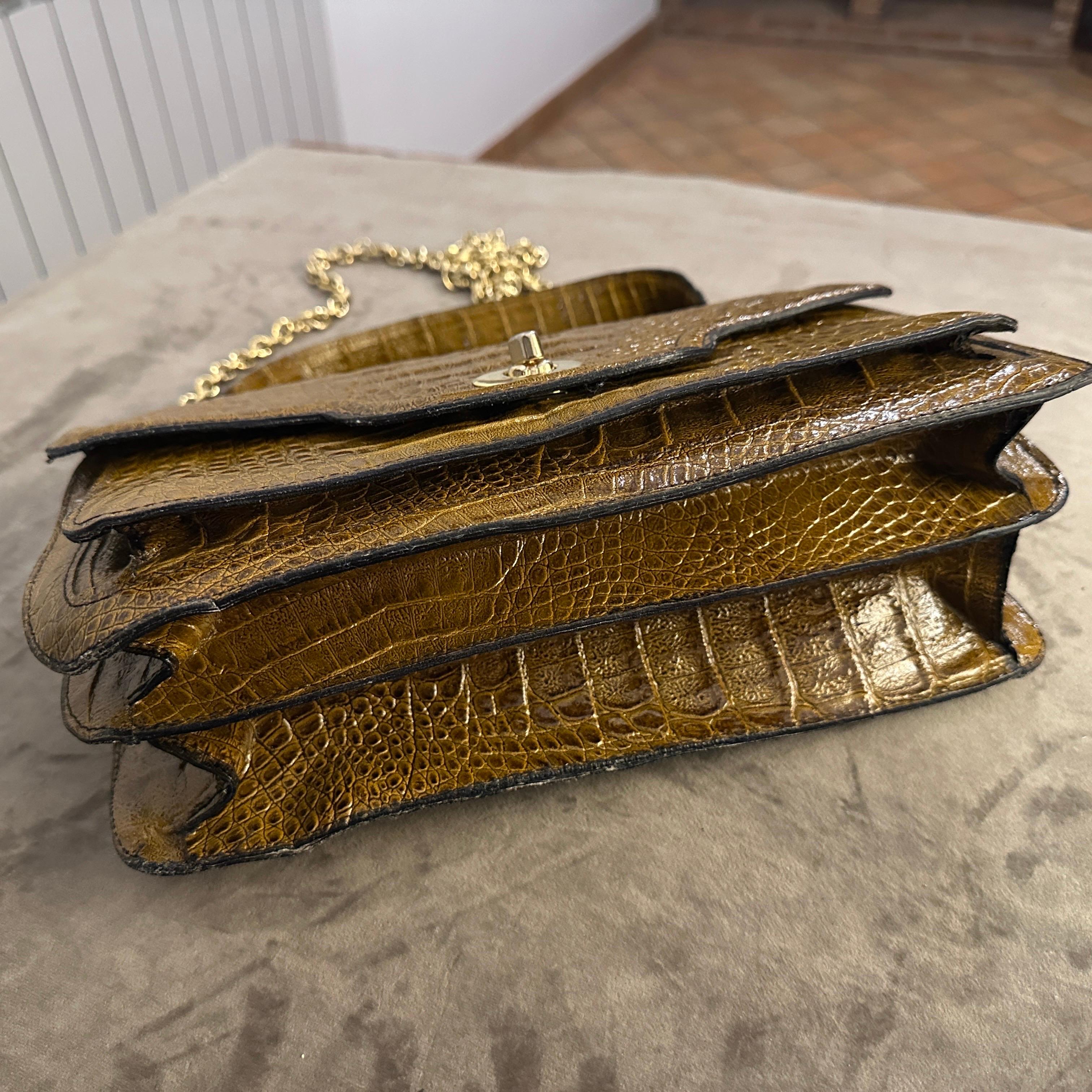 An High Quality 1960s Vintage Light Brown Leather Italian Shoulder Bag im Zustand „Hervorragend“ im Angebot in Aci Castello, IT