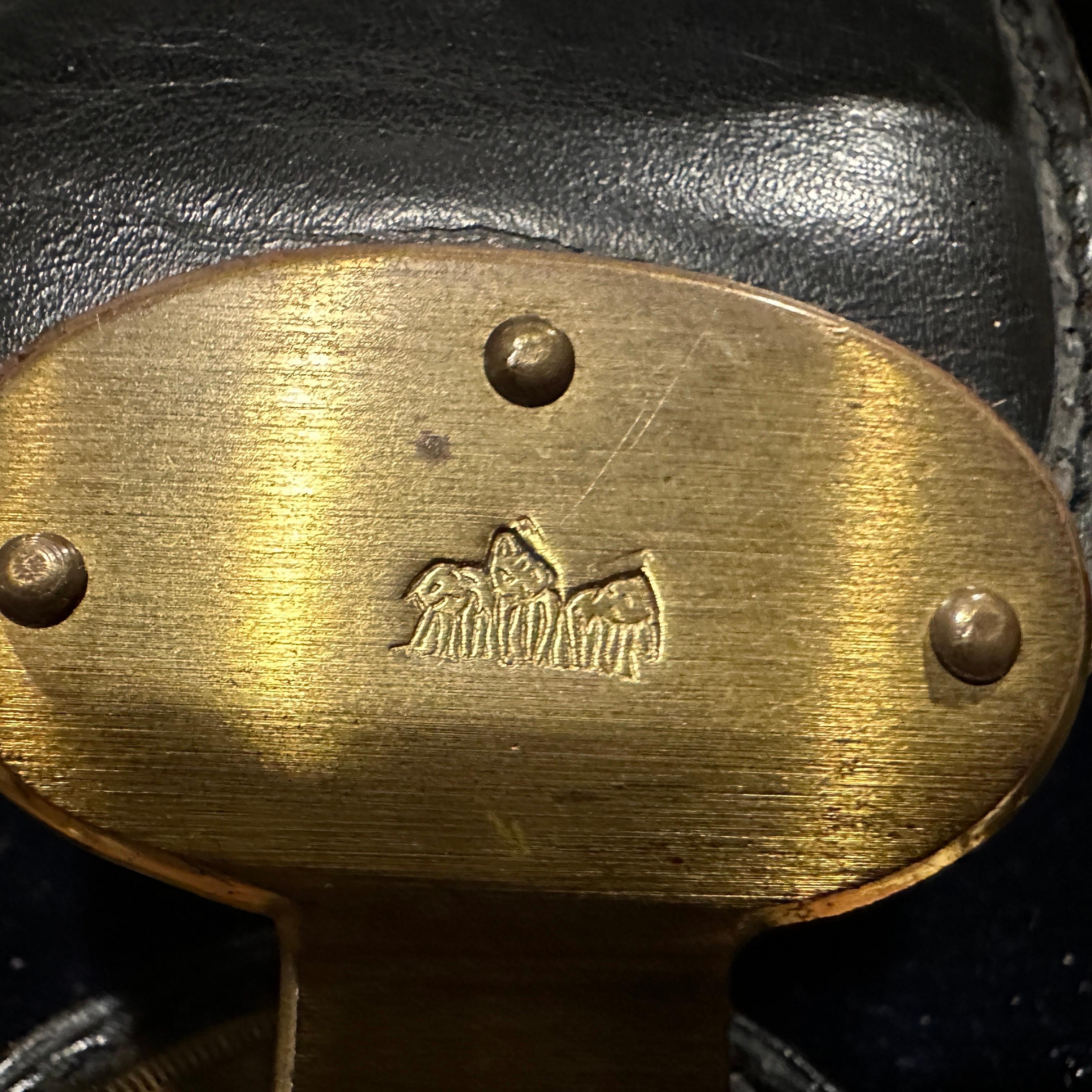 Women's or Men's An High Quality 1970s Leather Velvet and Brass Duffel bag by Roberta di Camerino For Sale