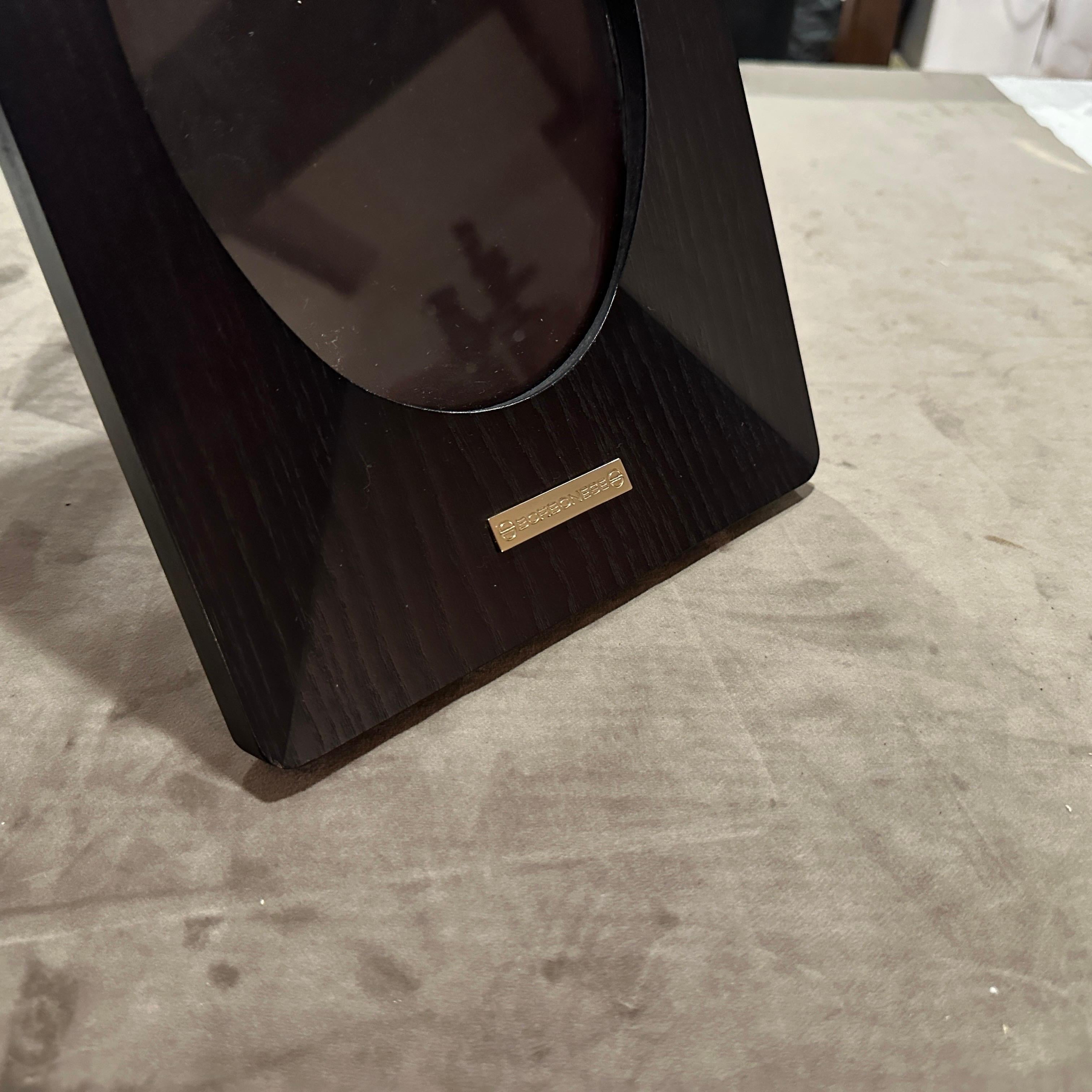 An High Quality 1990s Modern Wood Italian Picture Frame by Borbonese For Sale 3