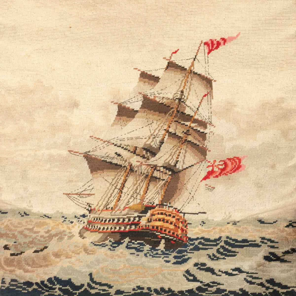 Ein HMS Bellerophon Eichen-Sessel, 1805 im Angebot 4