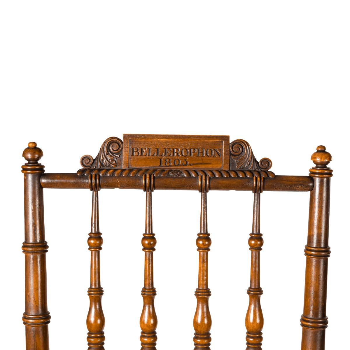 Ein HMS Bellerophon Eichen-Sessel, 1805 im Angebot 2