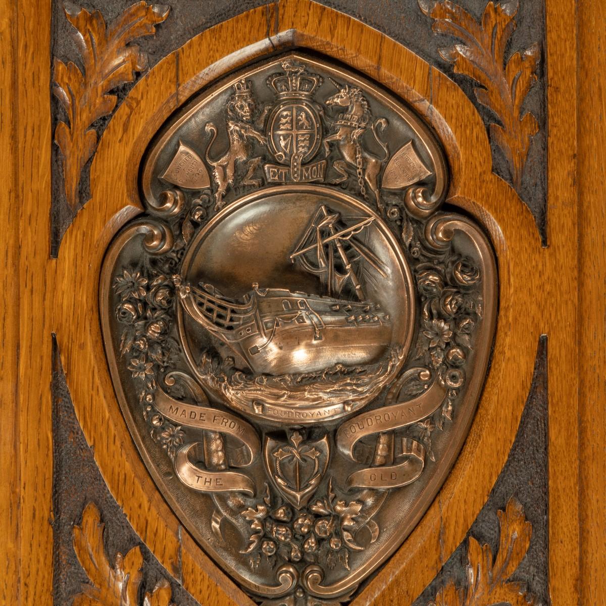 English H.M.S. Foudroyant Copper Shield