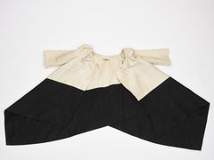 An Hubert de Givenchy French Couture Cream and Black silk Evening Set Circa 1965