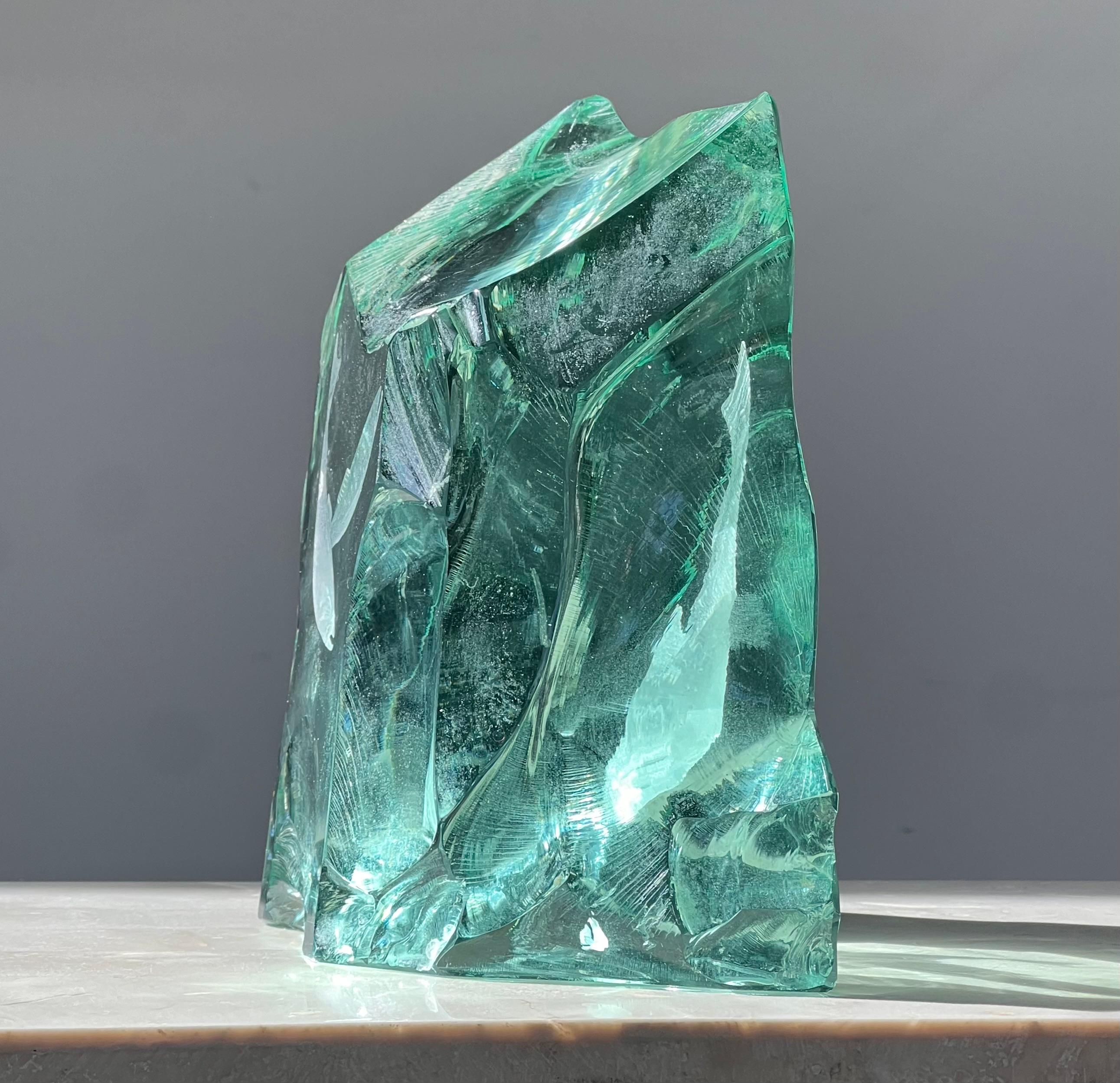 An ice block glass fish sculpture by Vicke Lindstrand for Kosta Boda, 20th c. 2