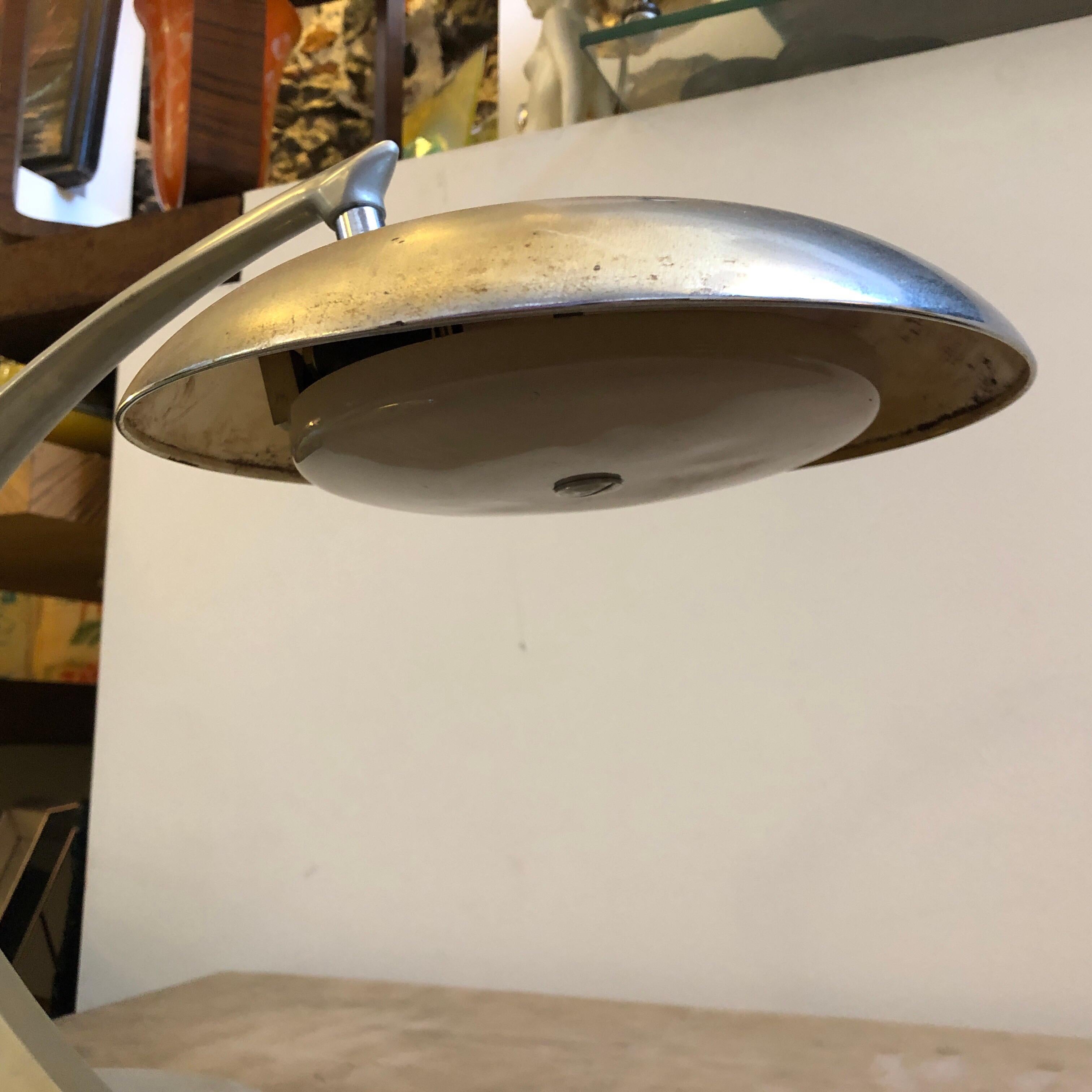 1970s Icon of Space Age the Boomerang Spanish Table Lamp by Fase In Good Condition For Sale In Aci Castello, IT
