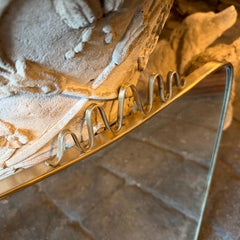 Ein ikonischer italienischer Wandspiegel aus Messing von Gio Ponti aus den 1950er Jahren (Mitte des Jahrhunderts)