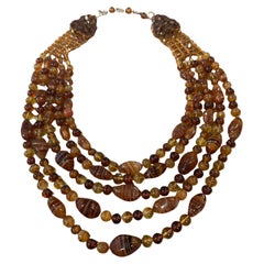 An Iconic 1960s Carnelian Multi-Strand Necklace by Coppola e Toppo