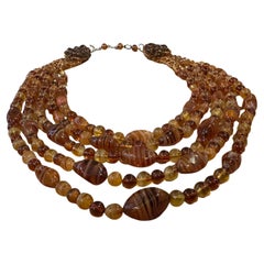 An Iconic 1960s Carnelian Multi-Strand Necklace by Coppola e Toppo