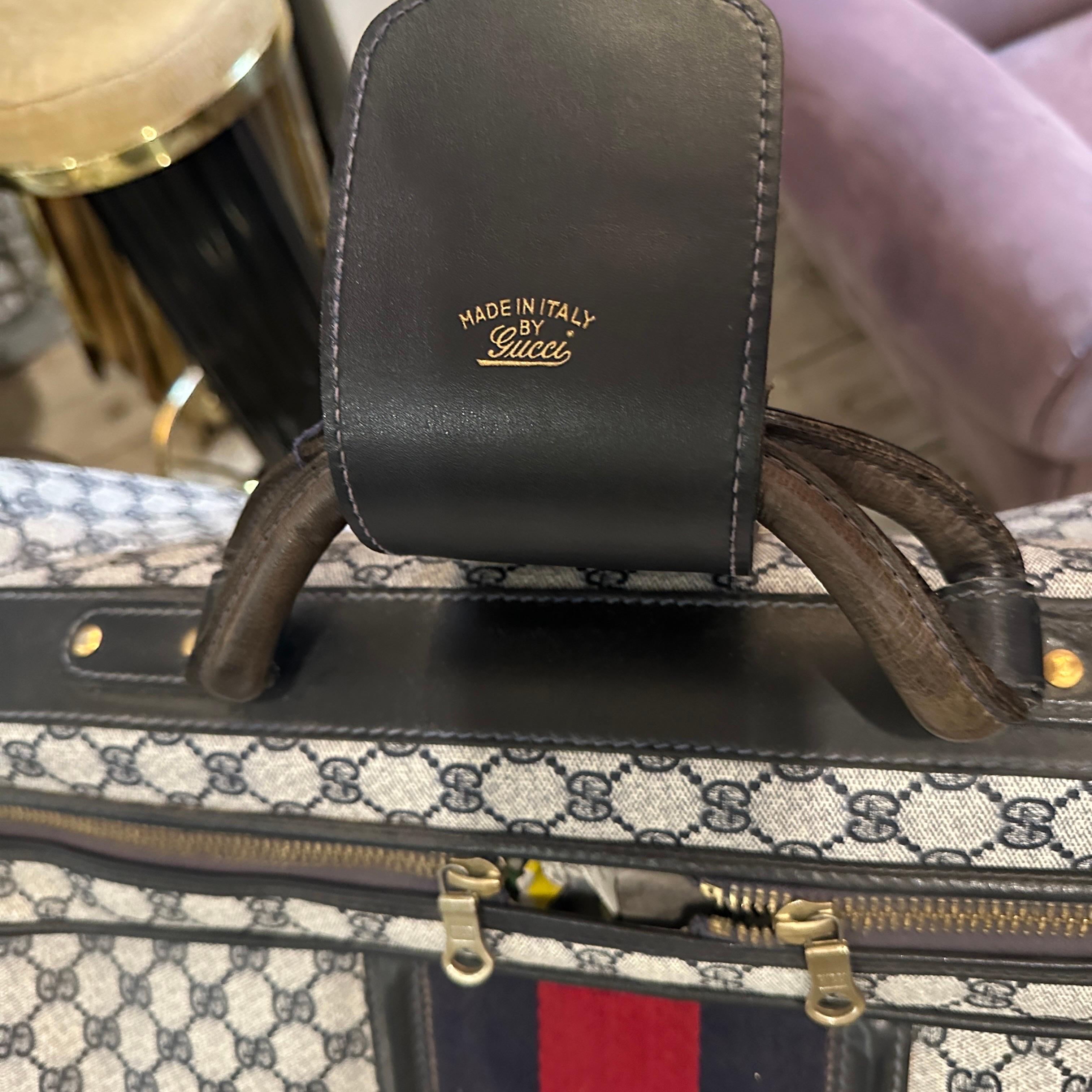 An Iconic 1980s Gucci Vintage Monogram Canvas Travel Bag 2