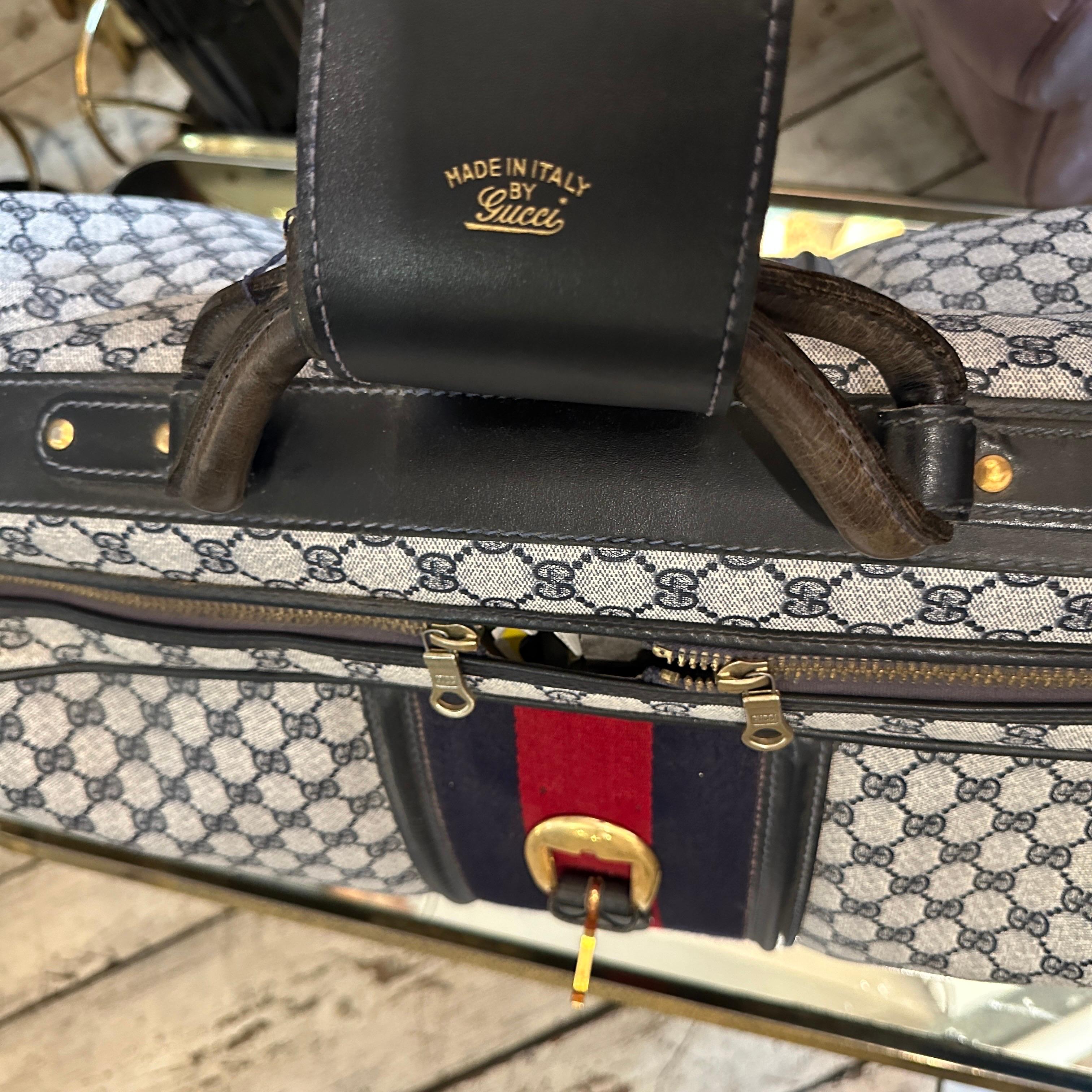 An Iconic 1980s Gucci Vintage Monogram Canvas Travel Bag 3