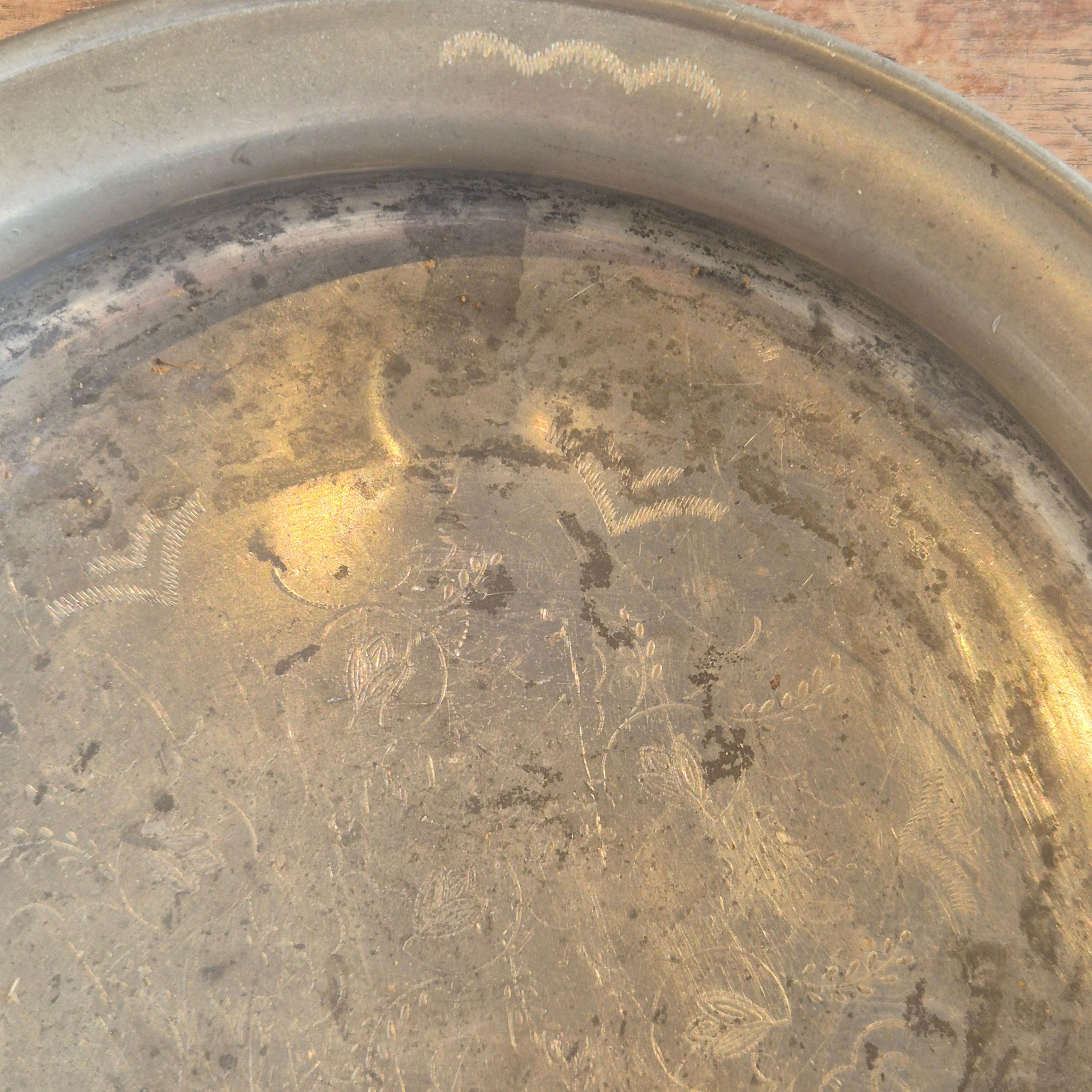 Un'iconica ciotola in peltro di Anna Petrus per Firma Svenskt Tenn 1928 / Swedish Grace In condizioni deteriorate in vendita a Stockholm, SE