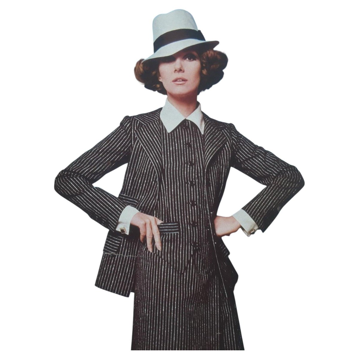 Saint Laurent Couture Three-Piece Skirt Suit, 1967