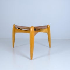 An Ilmari Tapiovaara Tale Stool with Form-Pressed Plywood Seat, Asko 1950s
