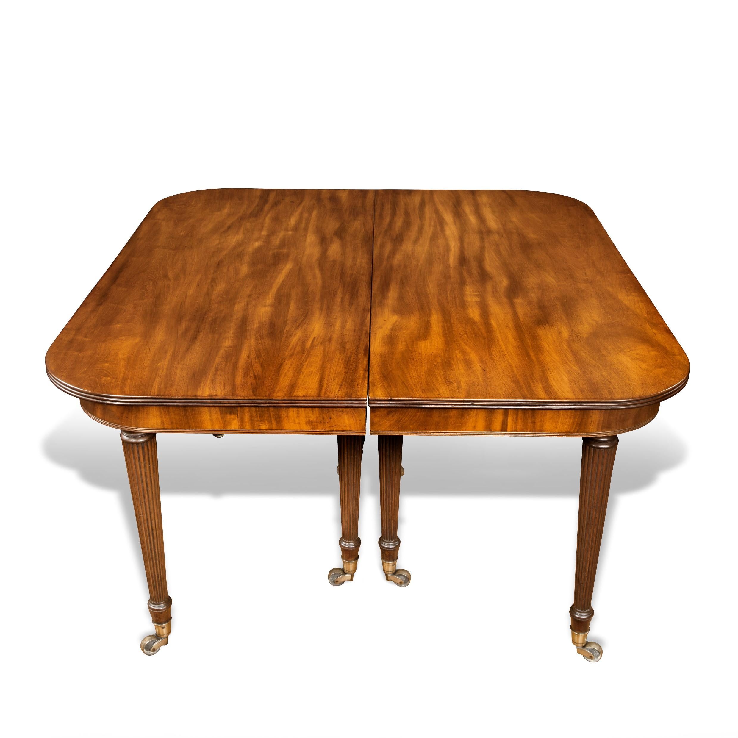 Early 19th Century ‘imperial’ Action Mahogany Extending Dining Table Attributed to Gillows