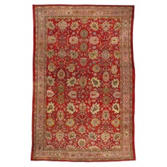 An Imperial Garden: Late 19th Century Persian Sultanabad Masterpiece of Splendor