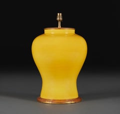 An Imperial Yellow Chinese Vase as a Lamp