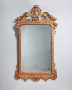 Important 18th Century George I Gilt Gesso Mirror, circa 1725