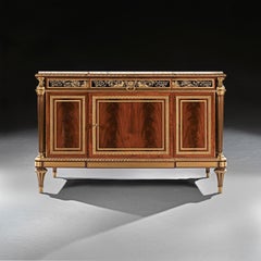 An Important 19th Century French Henry Dasson Commode in the Louis XVI Style Aft