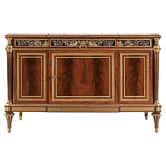 An Important 19th Century French Henry Dasson Commode in the Louis XVI Style Aft