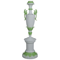 Important and Monumental Louis-Philippe Verre Opaline Vase, circa 1830
