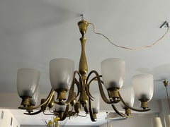 Ein wichtiger und seltener Kronleuchter von Osvaldo Borsani ca' 1940's Messing