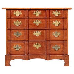 Important Antique Mahogany Block Front Chest of Drawers