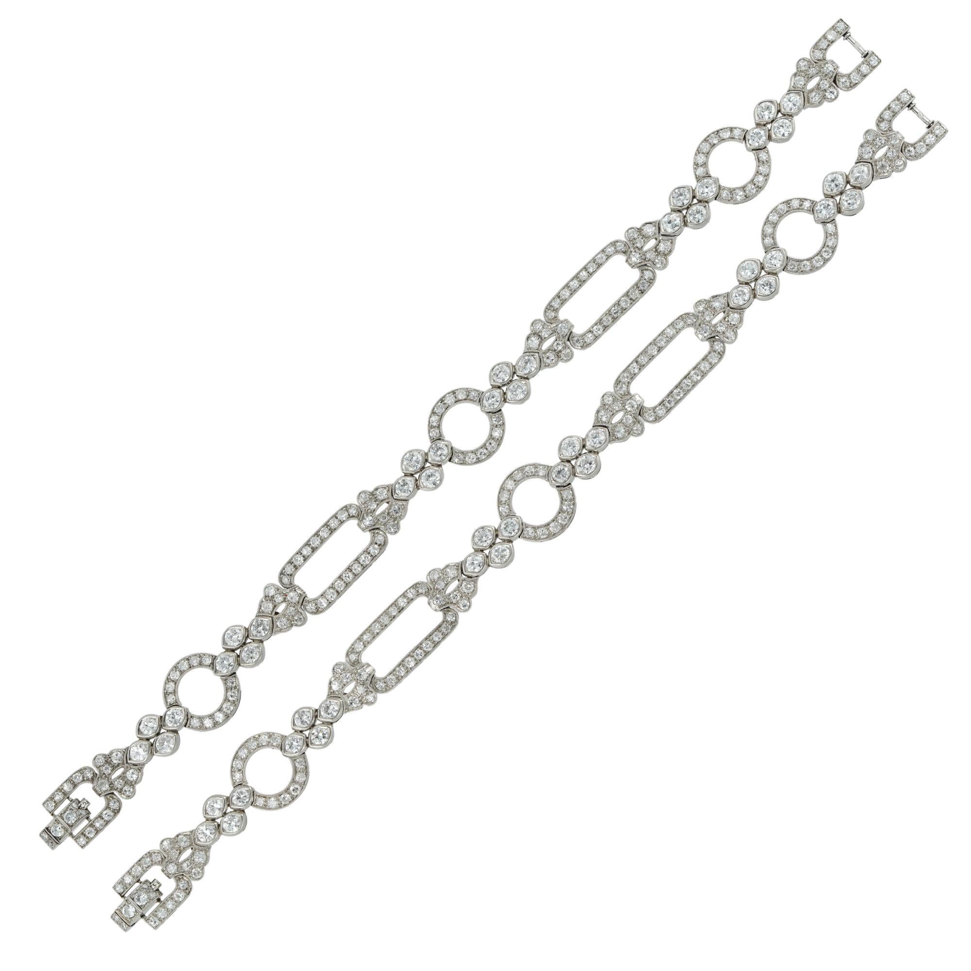 Brilliant Cut Important Art Deco Diamond-Set Sautoir Necklace