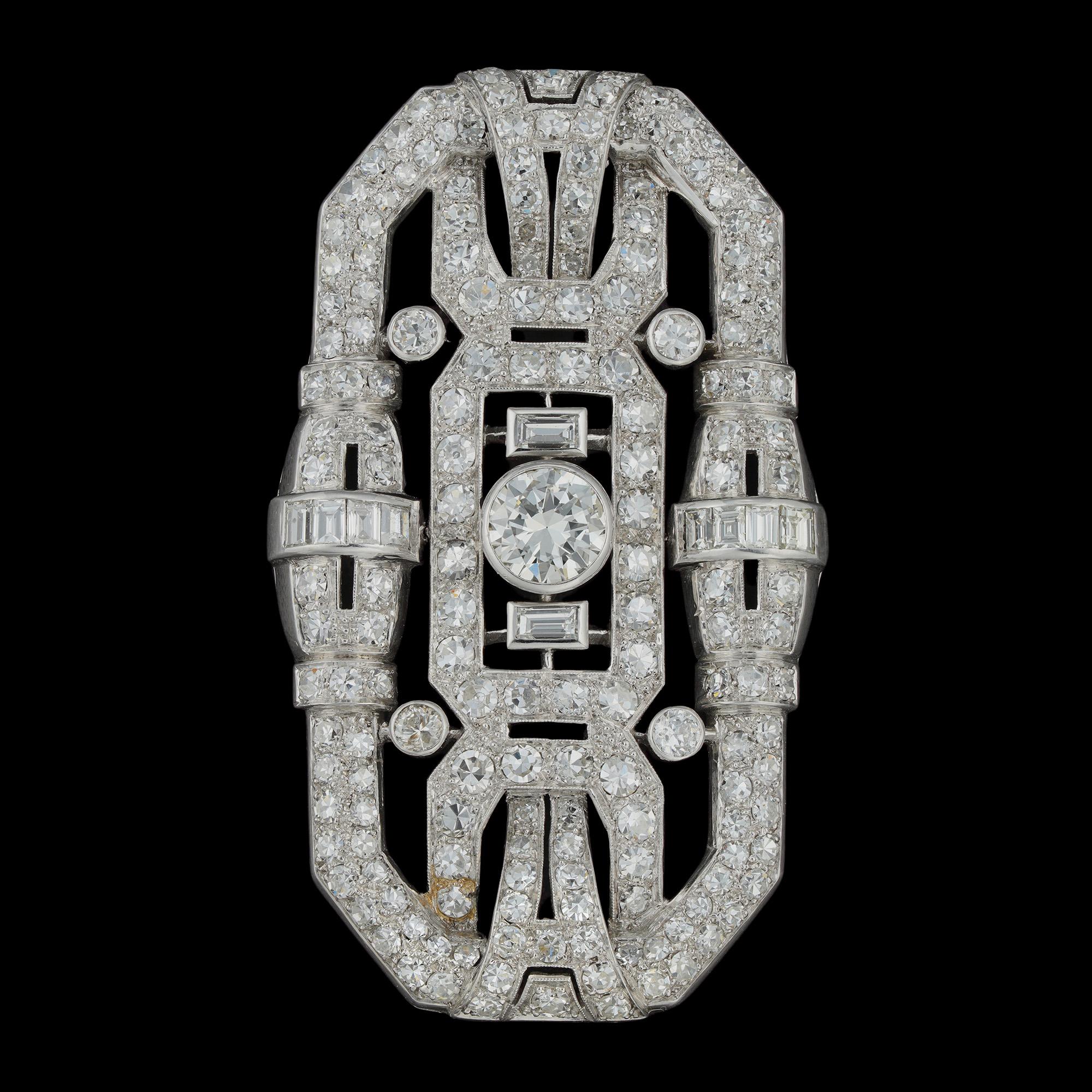 Women's or Men's Important Art Deco Diamond-Set Sautoir Necklace