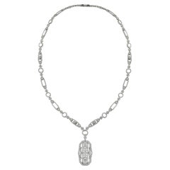 Important Art Deco Diamond-Set Sautoir Necklace