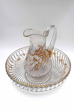 Important Baccarat Crystal Cup and Water Jug