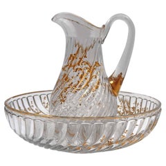 Important Baccarat Crystal Cup and Water Jug