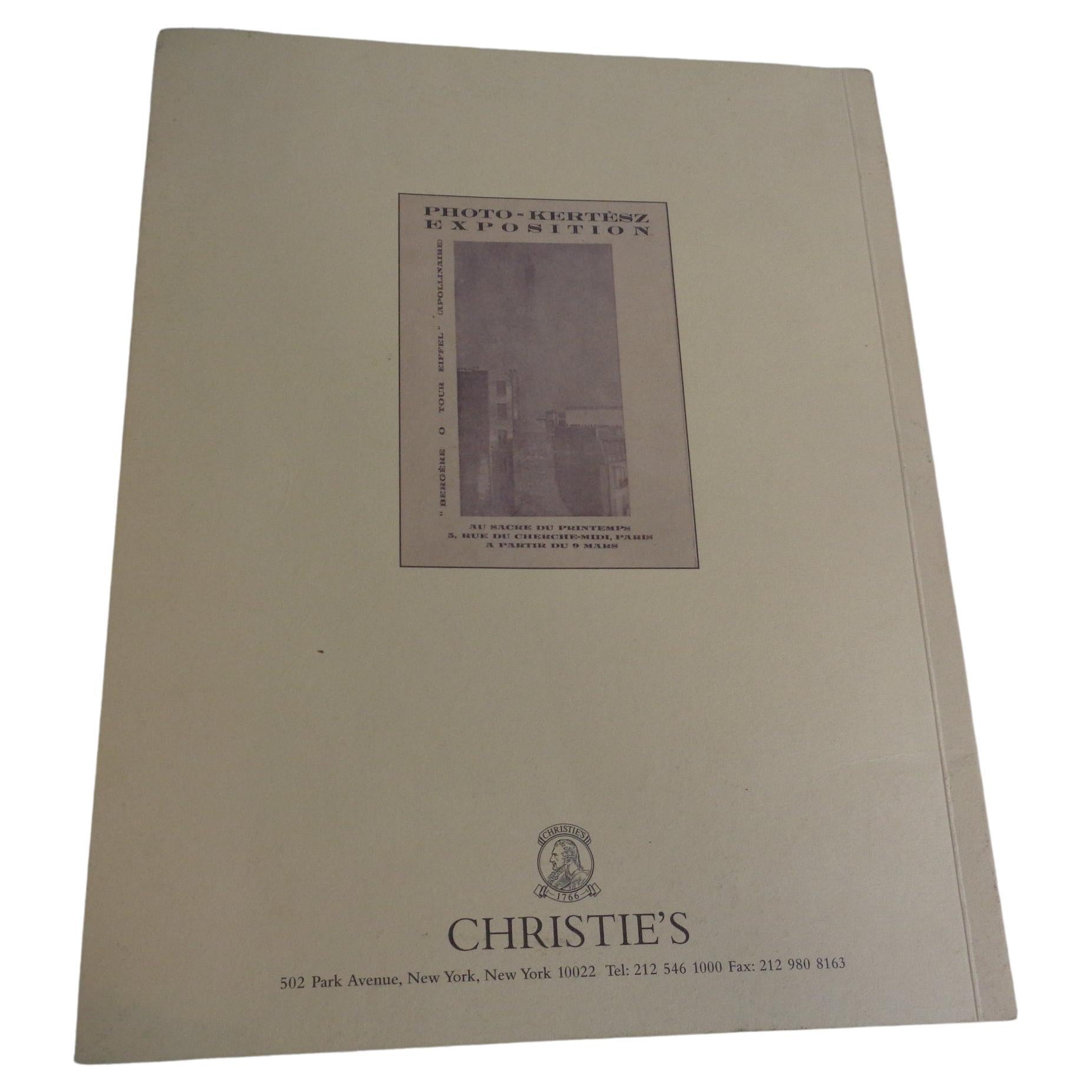An Important Collection of Andre Kertesz Vintage Photographs - Paris and Hungary, 1919 - 1927 / 1997 Christie's, New York - 1st Edition Auction Catalog. 37 lots of one of the most significant private collections of the work of the 20th century