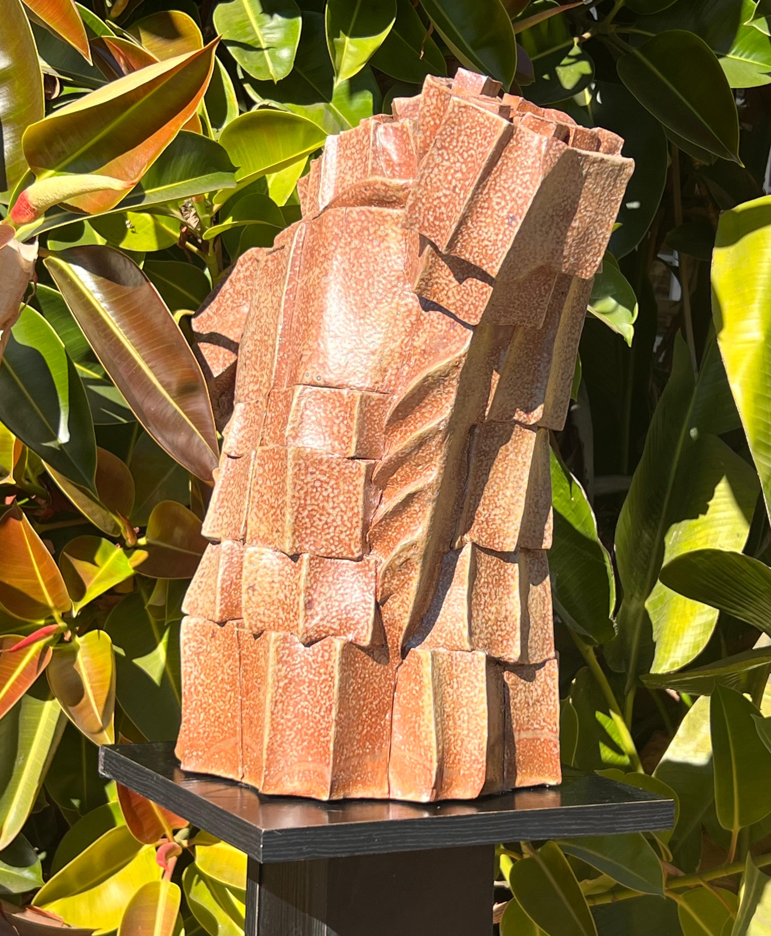 Importante torso masculino de cerámica cubista deconstruida, firmado por el artista, s. XX. en venta 2