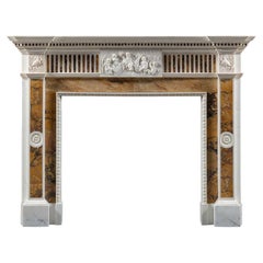 Used An Important Early 20th Century Commemorative Neoclassical Style Chimneypiece