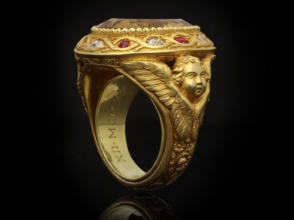 Important Early Bulgari Citrine Ring, Italian, circa 1884-1932 5